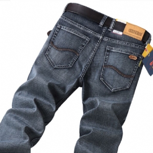 2023 Jeans Til Mænd Lige Slim Fit Stretch Casual