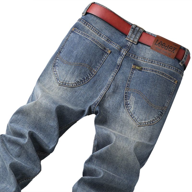 2023 Jeans Til Mænd Lige Slim Fit Stretch Casual