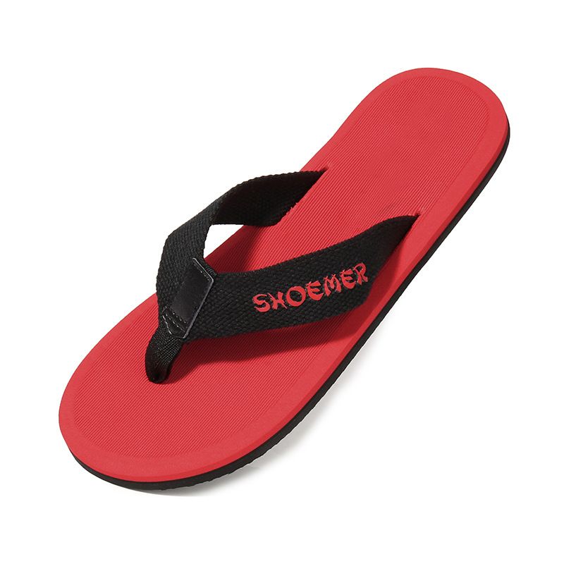 2023 Nye Sommer Mænds Gummi Strandflip Flops Mode Sandaler Hjemmesko Sko