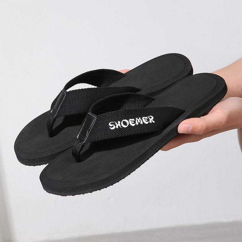 2023 Nye Sommer Mænds Gummi Strandflip Flops Mode Sandaler Hjemmesko Sko