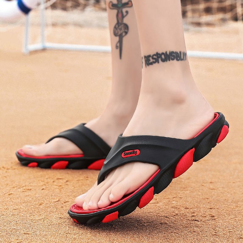 2023 Sommer Trendy Hjemmesko Udendørs Flip Flops Stor Størrelse Mænds Afslappede Sandaler Strandsandaler Mænd