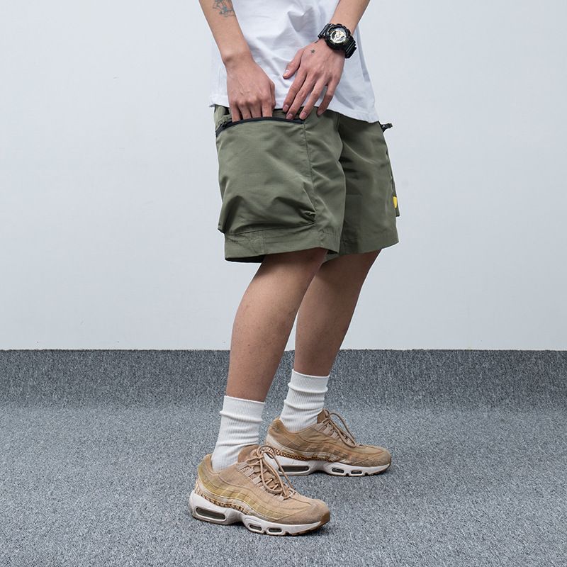 2023 Summer Retro Big Pocket Casual Workwear Shorts Mænd Loose Five Points