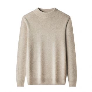 2023-sweater Til Mænd Dagligt Tyndt Halvt Rullekrave-strik