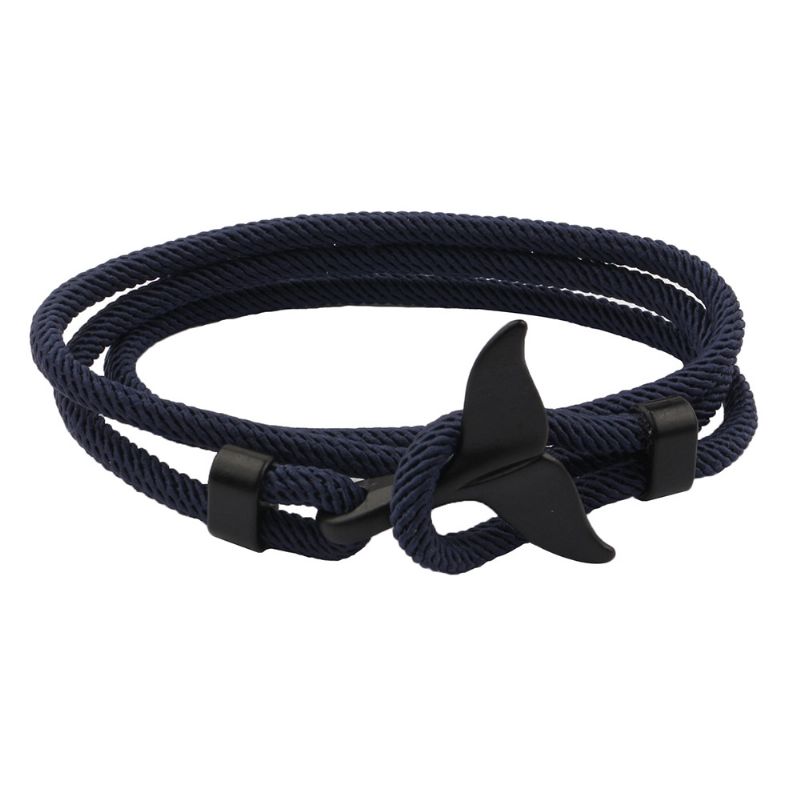 Anchor Style Armbånd Whale Tail Par Rød