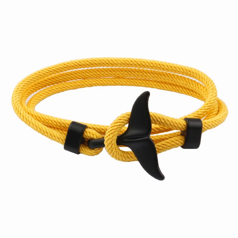 Anchor Style Armbånd Whale Tail Par Rød