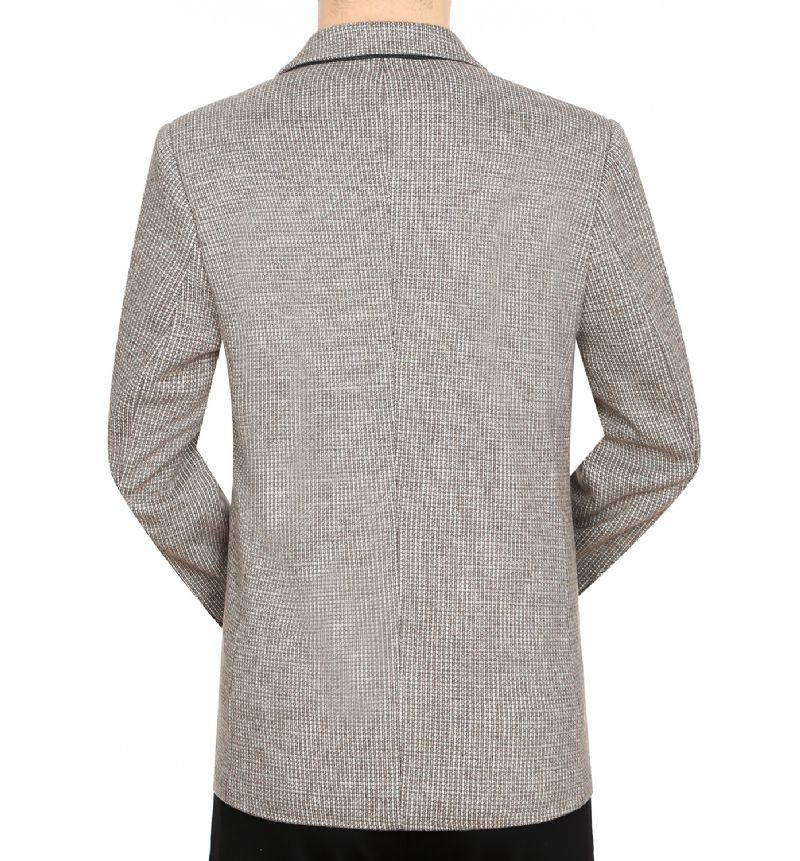 Autumn Blazers Mænds Casual Single Row To Knapper Lysebrun