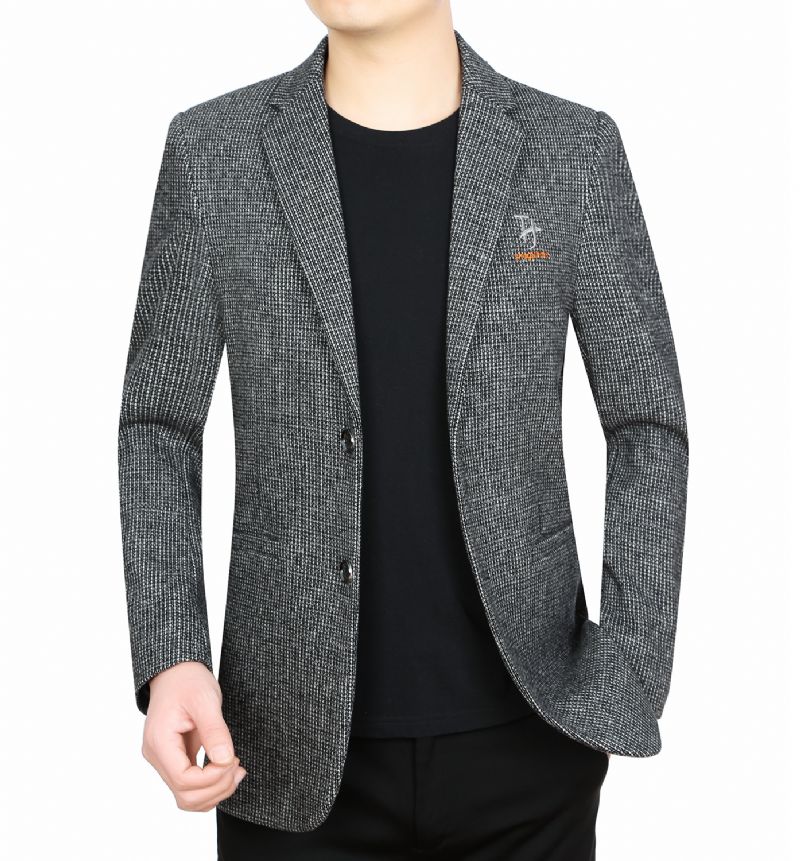 Autumn Blazers Mænds Casual Single Row To Knapper Lysebrun