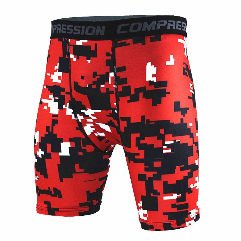 Basketball Leggings Camouflage Hurtigtørrende Shorts Til Mænd Løbe Fitness Sports