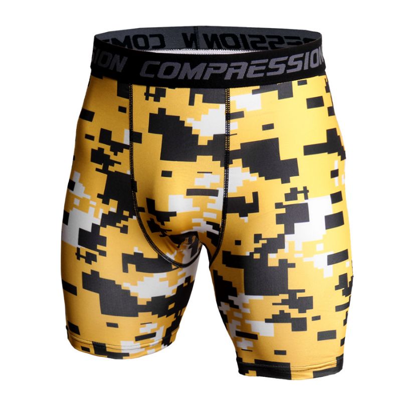 Basketball Leggings Camouflage Hurtigtørrende Shorts Til Mænd Løbe Fitness Sports