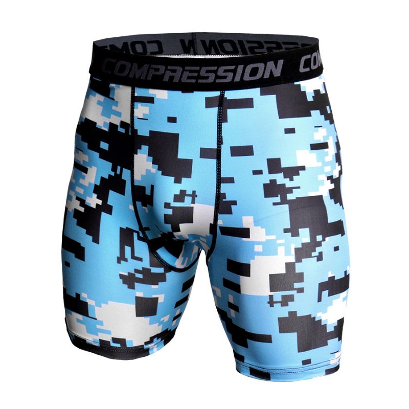 Basketball Leggings Camouflage Hurtigtørrende Shorts Til Mænd Løbe Fitness Sports