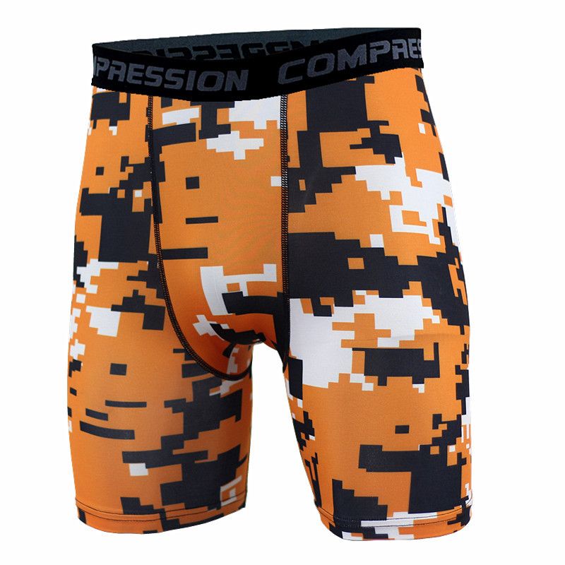 Basketball Leggings Camouflage Hurtigtørrende Shorts Til Mænd Løbe Fitness Sports