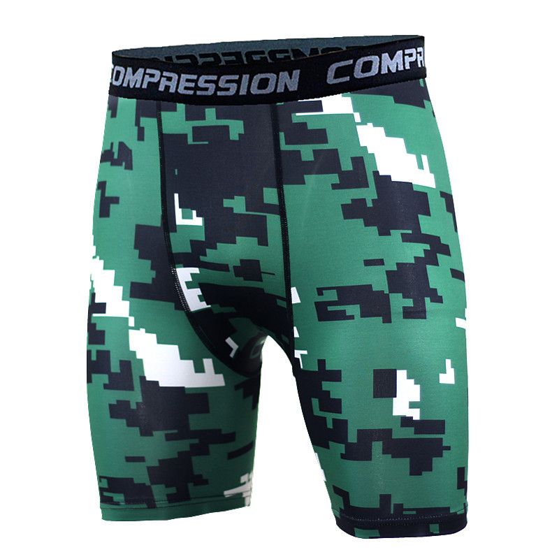 Basketball Leggings Camouflage Hurtigtørrende Shorts Til Mænd Løbe Fitness Sports