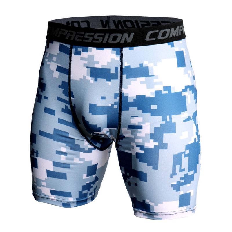 Basketball Leggings Camouflage Hurtigtørrende Shorts Til Mænd Løbe Fitness Sports