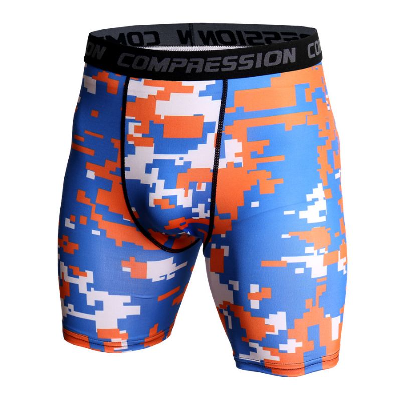 Basketball Leggings Camouflage Hurtigtørrende Shorts Til Mænd Løbe Fitness Sports