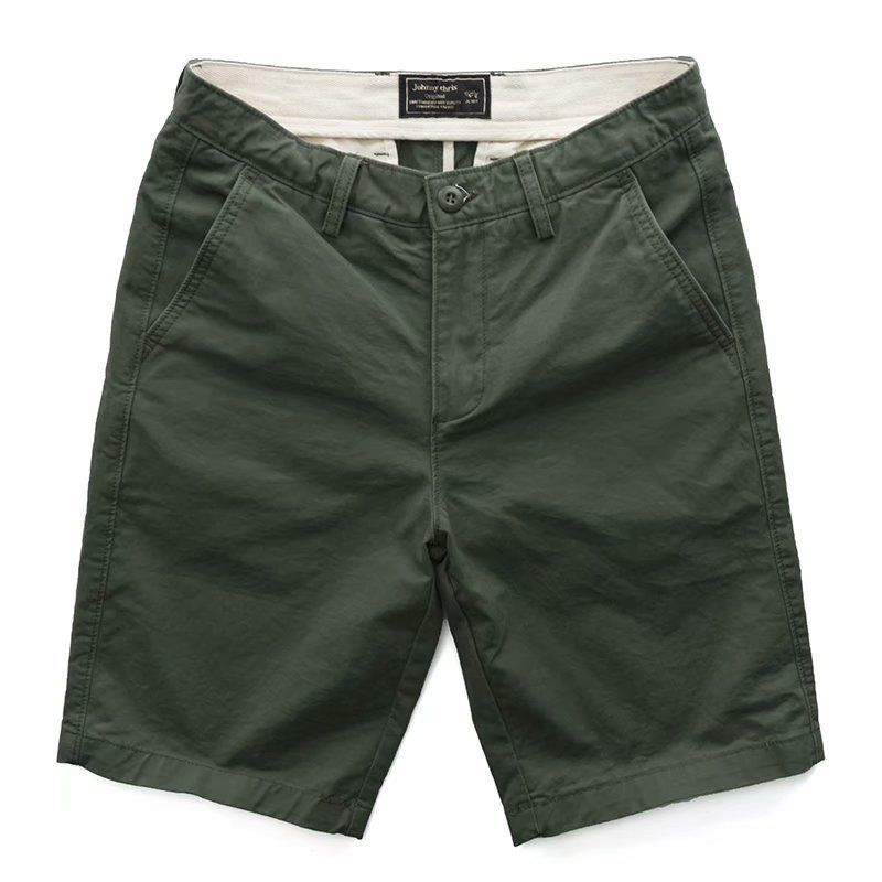 Cargo Shorts Ensfarvet Fashion Trend Fempunkts Casual Bukser