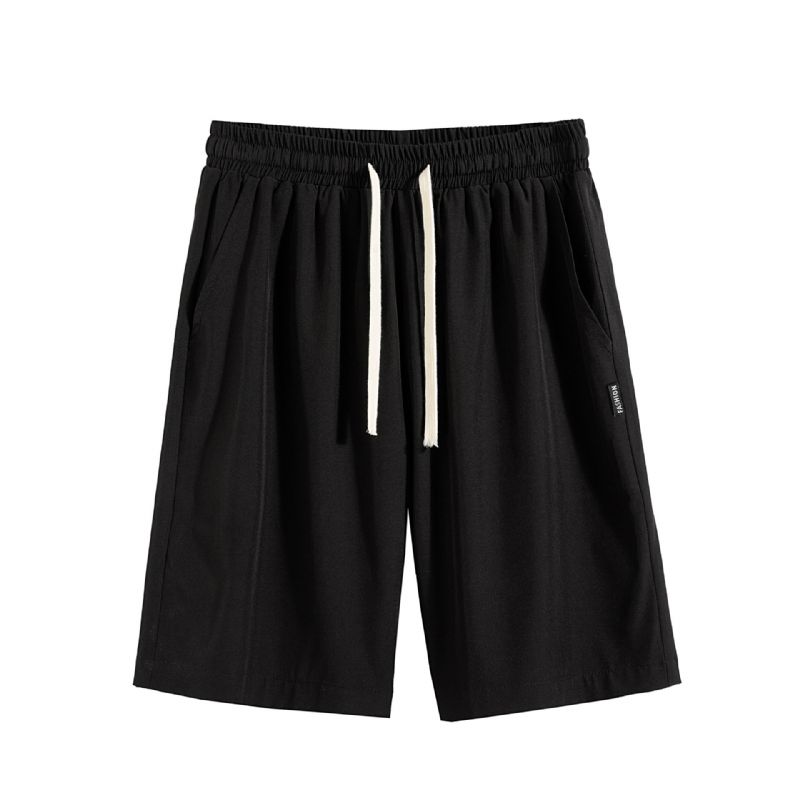 Casual Shorts Herre 2023 Sommer Ny Trend Løs Ensfarvet Lige Sport Tynde Sektion Fem Punkter