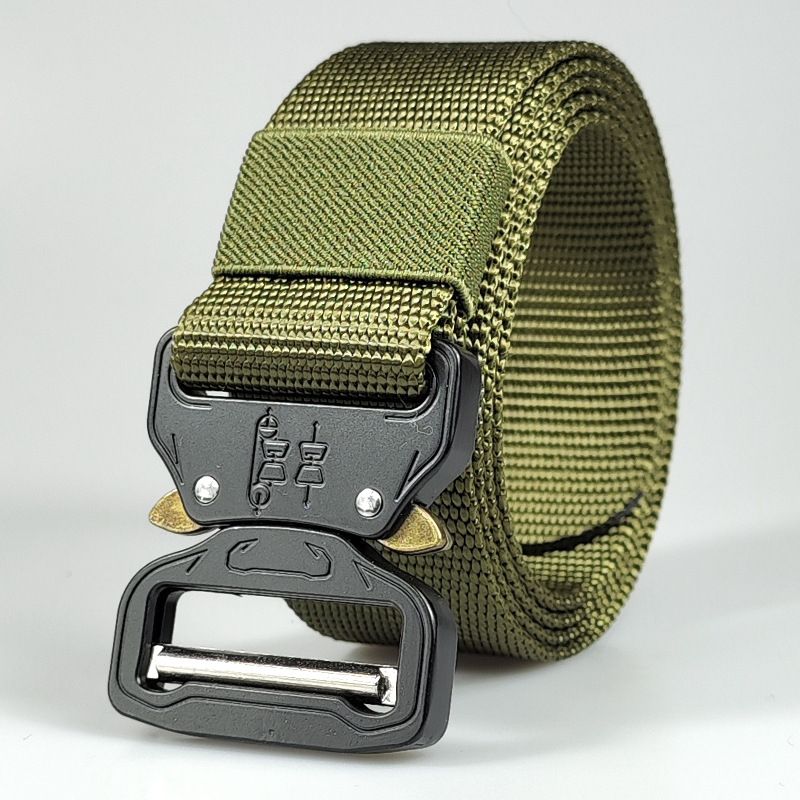 Cobra Buckle Outdoor Tactical Belt Herre Nylon Sports Canvas Bælte