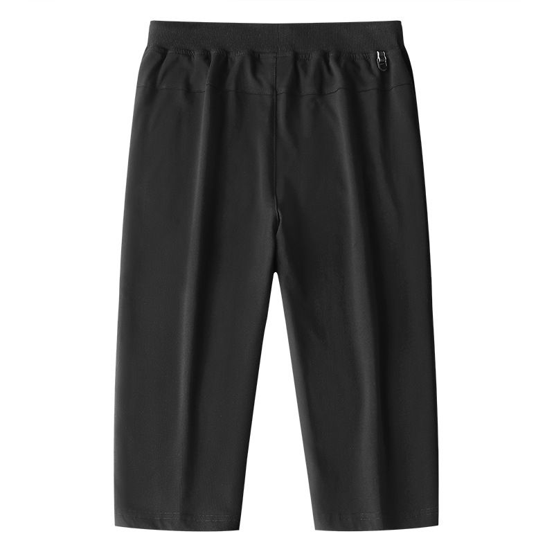 Cropped Bukser Herre Løse Sports Strikkede Lige Tynde Shorts