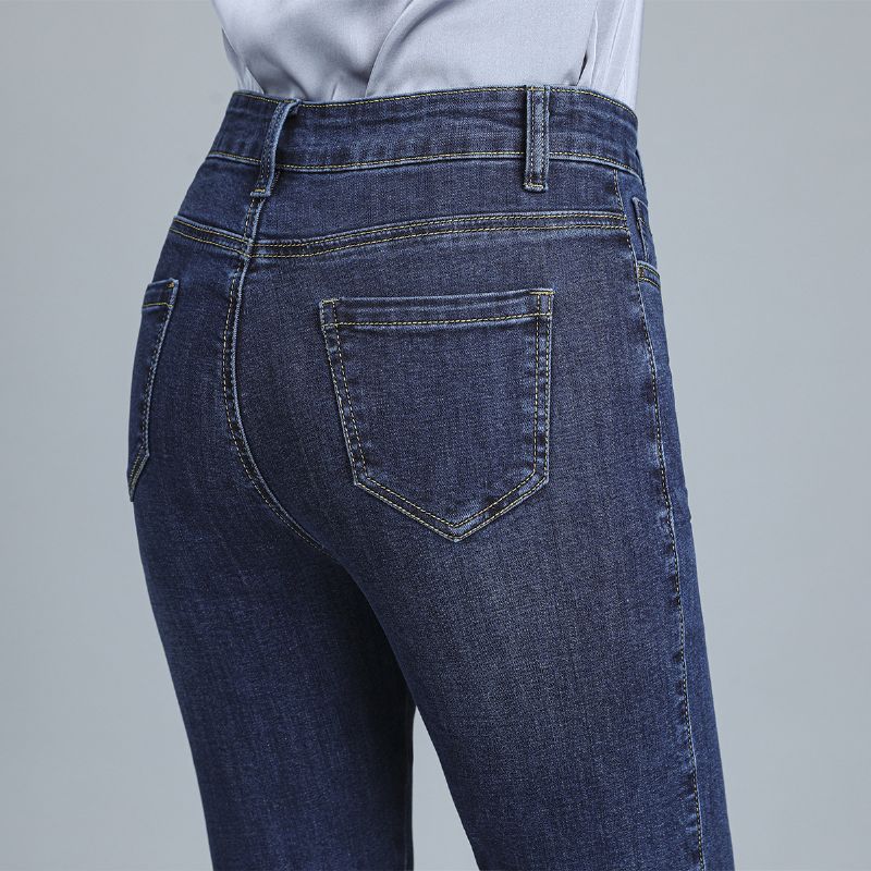 Dame Jeans Højtaljet Stretch Slim Fit