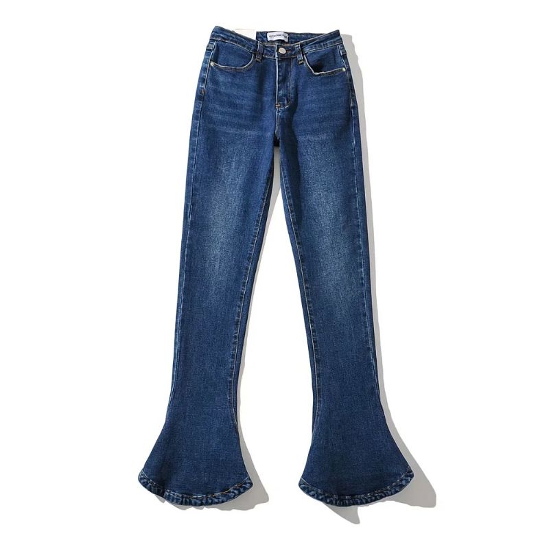 Dame Jeans Med Høj Talje