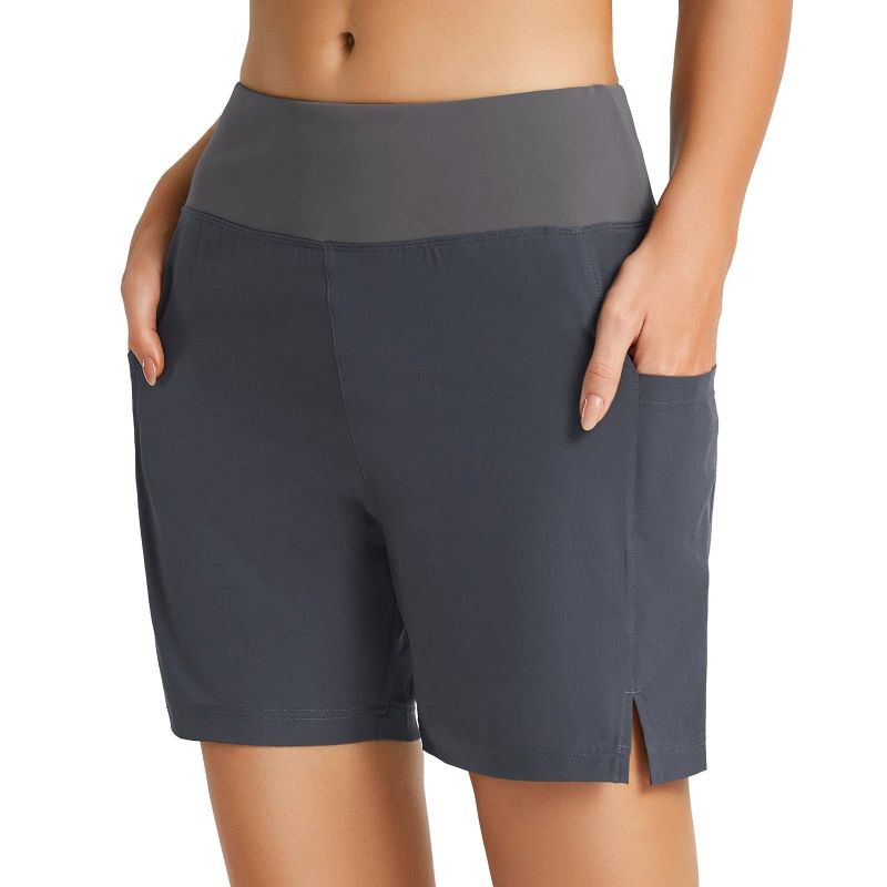 Dame Shorts Lommer Løbesport Mode Løs Elastik Casual