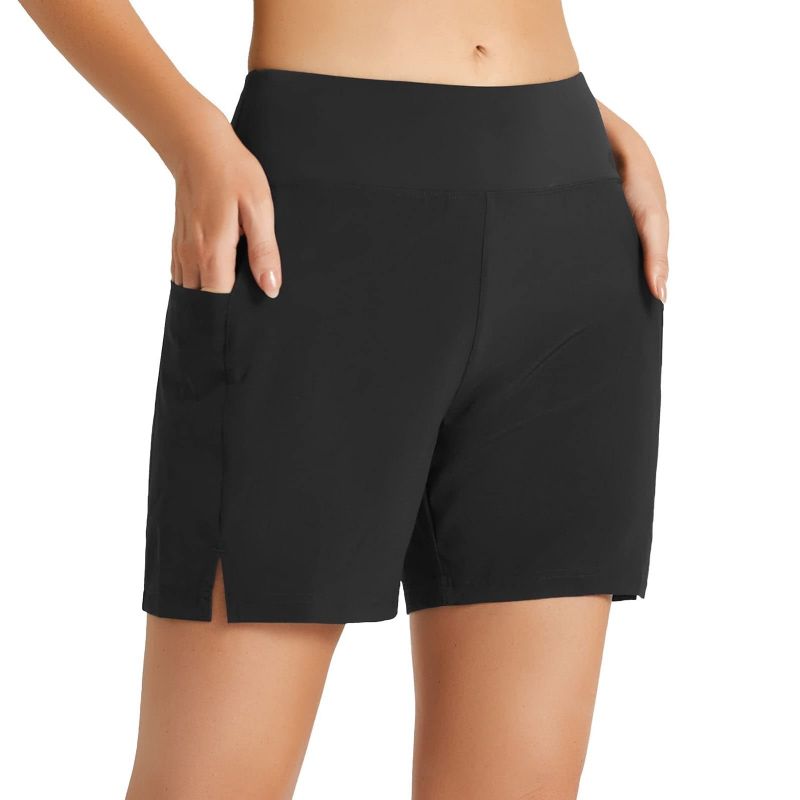 Dame Shorts Lommer Løbesport Mode Løs Elastik Casual