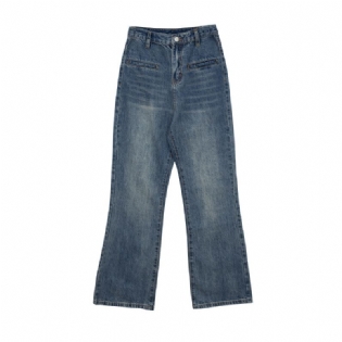 Damejeans Vintage Bootcut Løs Høj Talje