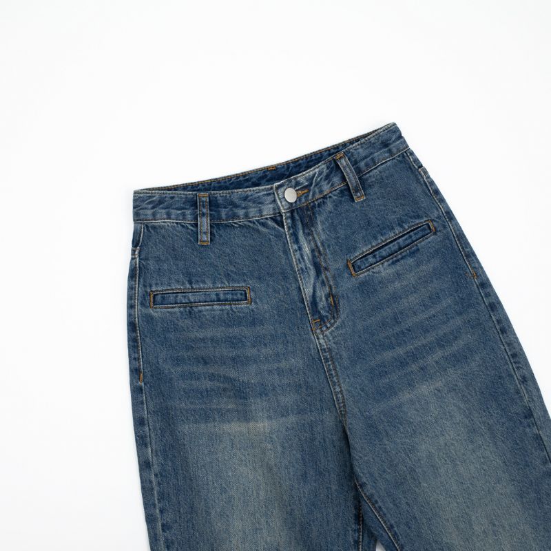 Damejeans Vintage Bootcut Løs Høj Talje