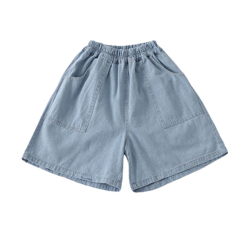 Dameshorts Topsømme Overdimensionerede Lommer Løse Casual Denim