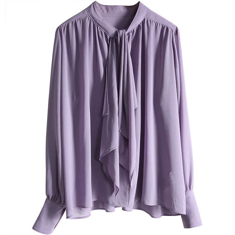 Dameskjorte Løs Chiffon Top