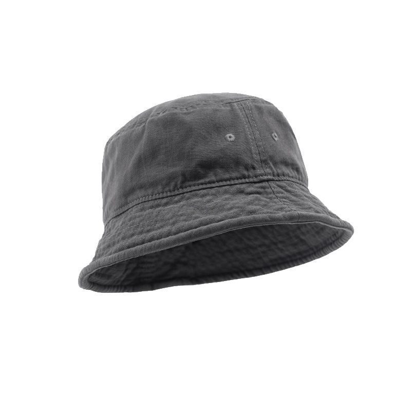 Ensfarvet Fiskerhat Mandlig Hip Hop Street Hat Retro Pot Hat