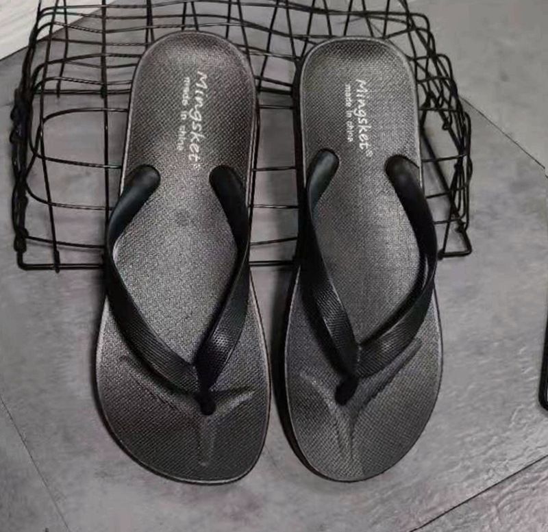 Flip Flops Til Mænd Sommerstuderende Trendy Mandlig Personlighed Ved Stranden Sandaler Flip-flops Udendørs Tøfler Sko