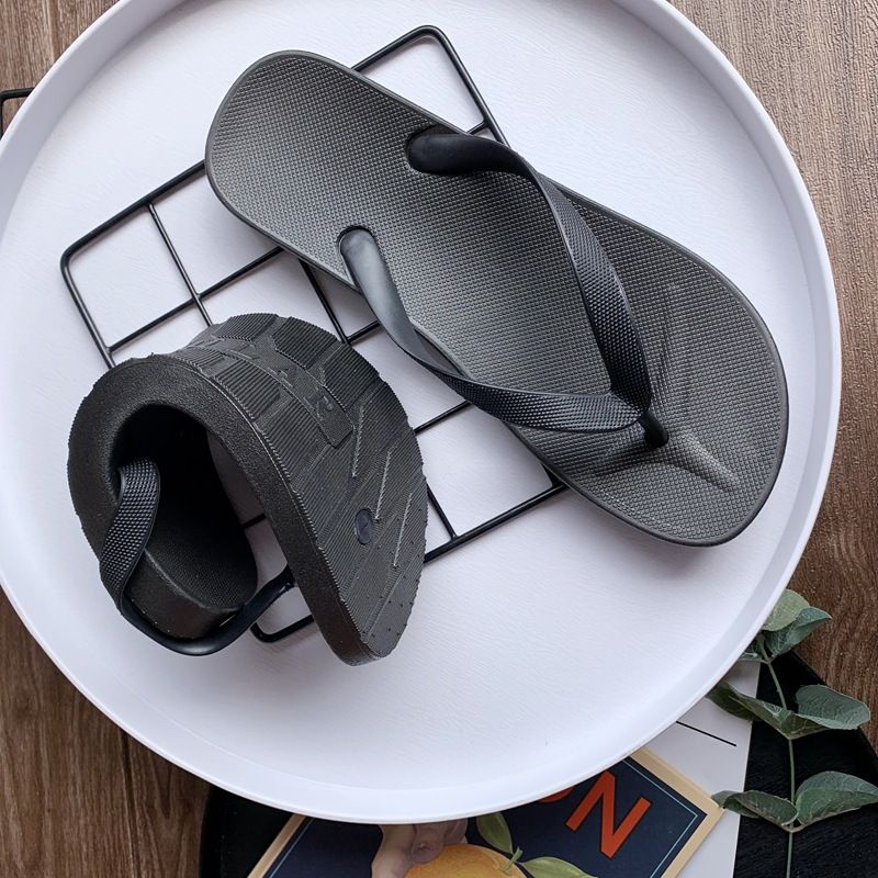 Flip Flops Til Mænd Sommerstuderende Trendy Mandlig Personlighed Ved Stranden Sandaler Flip-flops Udendørs Tøfler Sko