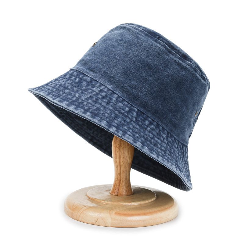 Forår Og Efterår Denim Fiskerhat Solhat Par Mænd Og Kvinder Mode