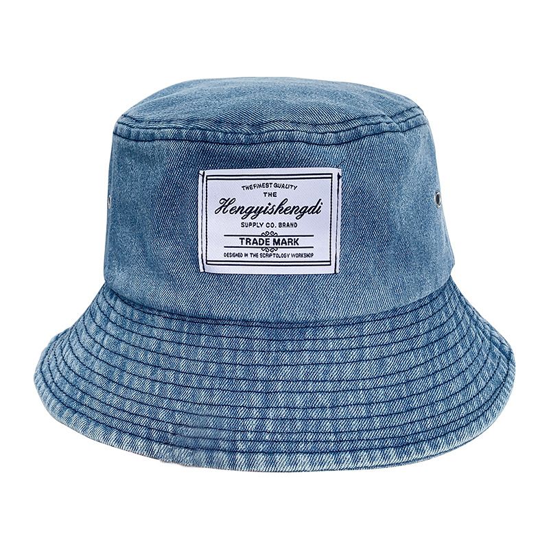 Forår Og Sommer Ny Hat Dame Denim Fiskehat Mode Personlig Bassin Hat Shopping Solhat Kvinde