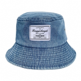 Forår Og Sommer Ny Hat Dame Denim Fiskehat Mode Personlig Bassin Hat Shopping Solhat Kvinde