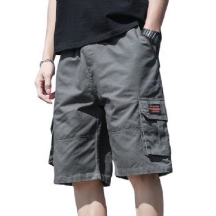 Forår Og Sommer Overalls Herre Shorts Trend Fem Point Løs Afslappet 2023 Camouflage