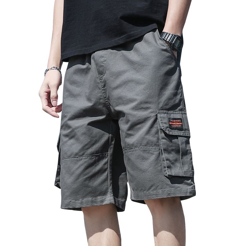 Forår Og Sommer Overalls Herre Shorts Trend Fem Point Løs Afslappet 2023 Camouflage