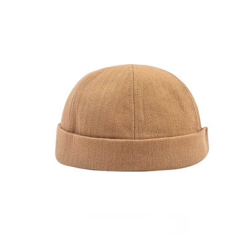 Hat Pige Efterår Og Vinter Sømand Udlejer Hat Retro Melon Skin Hat Ensfarvet Hat