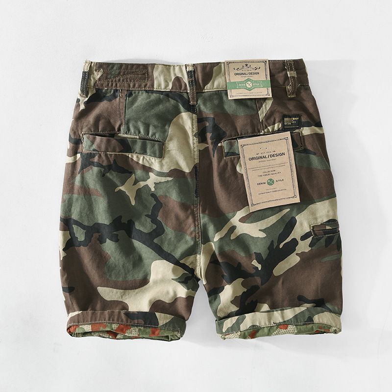 Herre Camouflage Afslappede Overalls Shorts