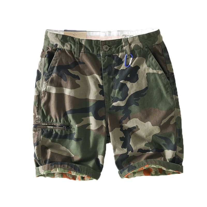 Herre Camouflage Afslappede Overalls Shorts