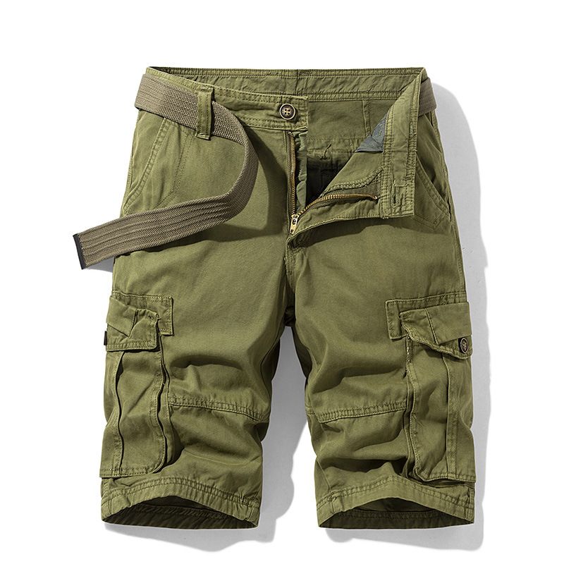 Herre Cargo-shorts Løse Afslappede Med Flere Lommer