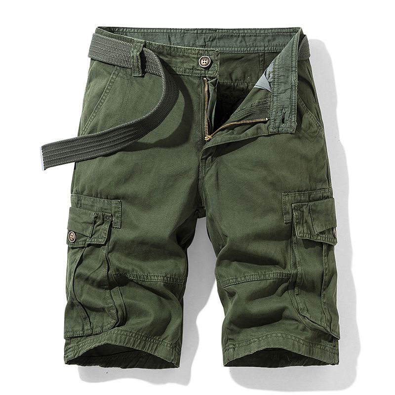 Herre Cargo-shorts Løse Afslappede Med Flere Lommer