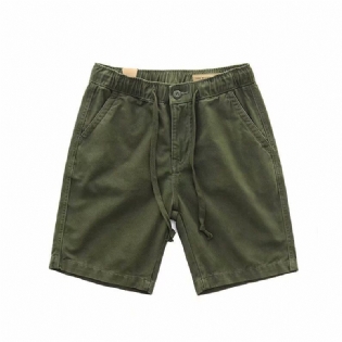 Herre Cargo Shorts Sommer Løs Afslappet Trendy Lige Fem Point