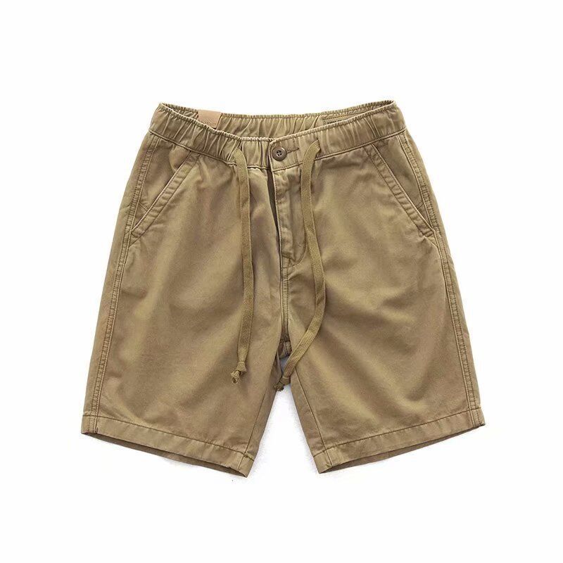 Herre Cargo Shorts Sommer Løs Afslappet Trendy Lige Fem Point