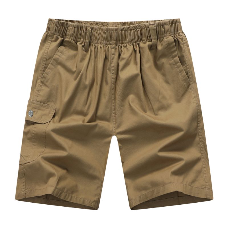 Herre Cargo Shorts Sommer Løs Bomuld Fem Point