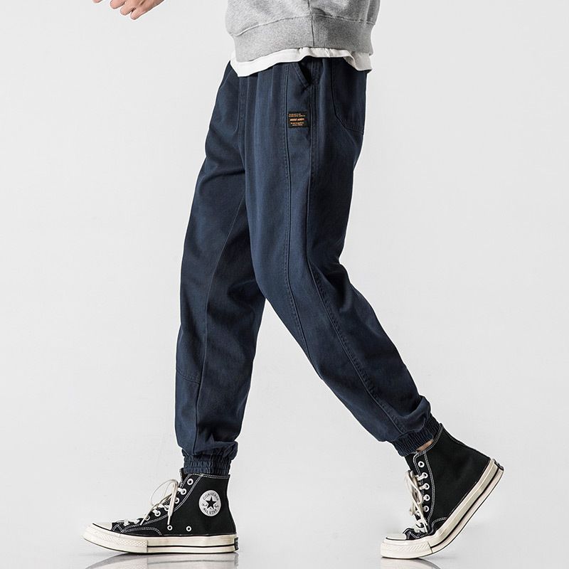 Herre Overalls Afslappet Løse Fødder Trendy Små Joggingbukser