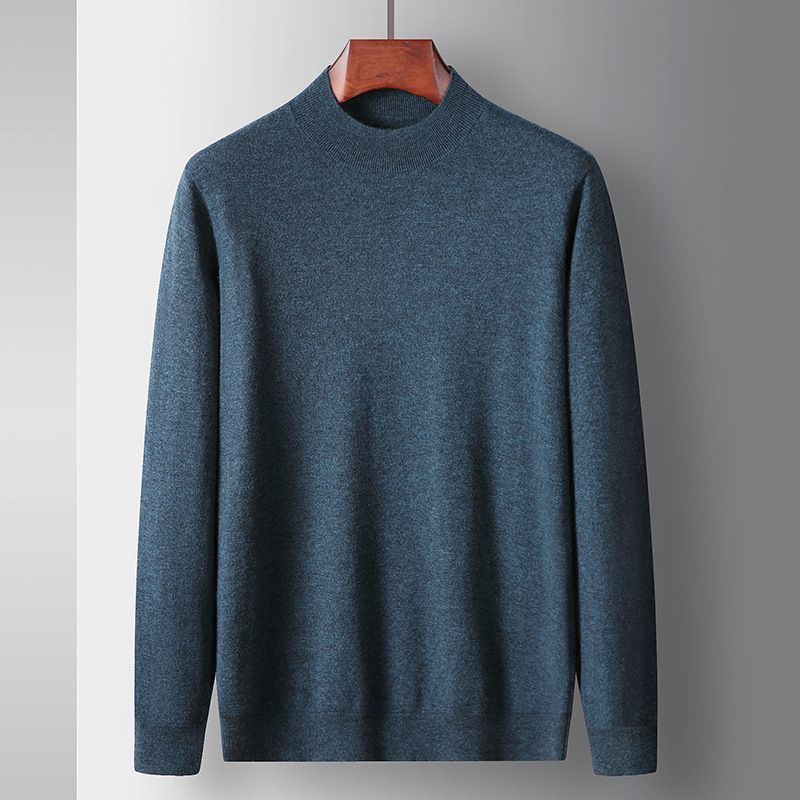 Herre Sweater 2023 Efterår Og Vinter Ny Stil Mellemkrave Indeni