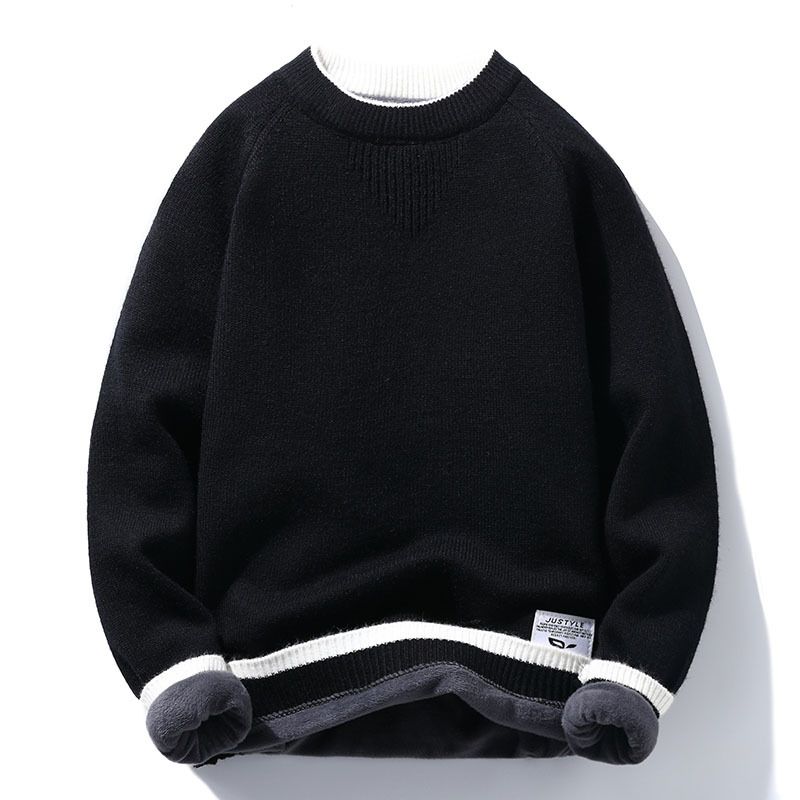 Herre Sweater 2023 Trend Casual Løs Rund Hals Strikning