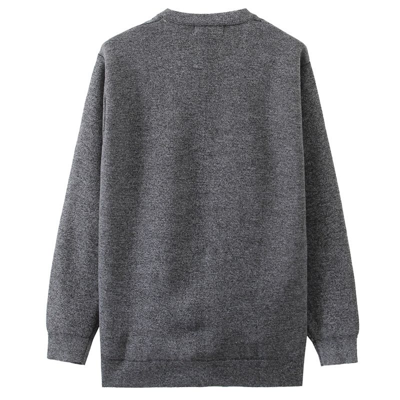 Herre Sweater Cardigan V-hals Stor Størrelse Løs Afslappet Strikket Jakke